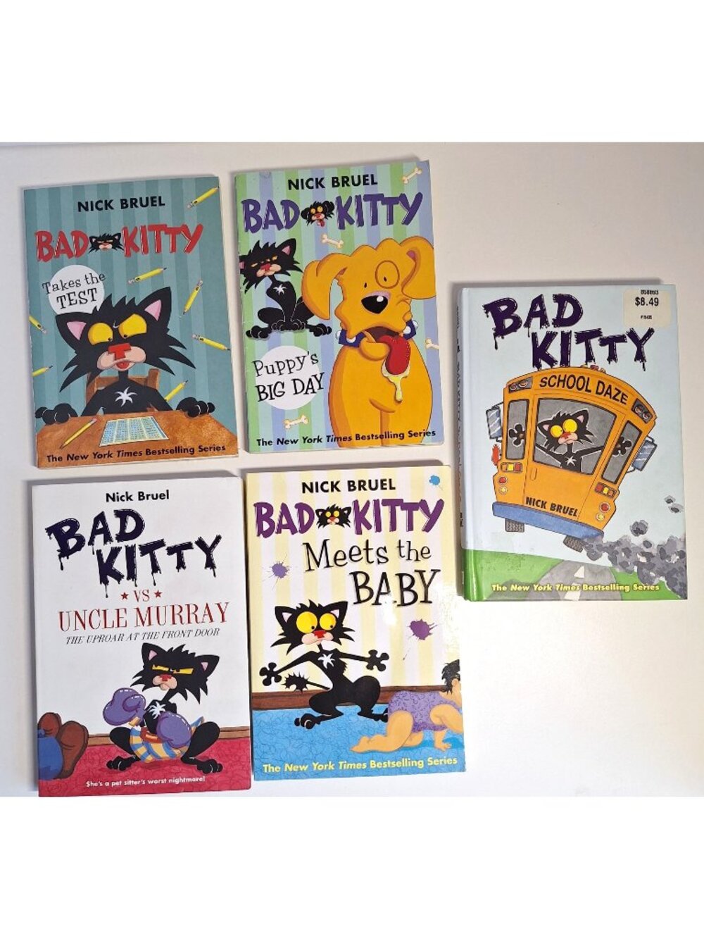 Bad Kitty Book School Daze Meets The Baby Murray Test & Puppys Big Day Lot
